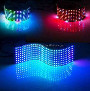 Lager WS2812 SK6812 DC5V WS2812b 8x8 8x32 16x16 LED-Matrix Flexibles RGB-Pixel-Panel DIY Programmier barer Bildschirm