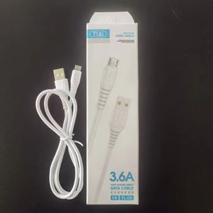 3A ชาร์จเร็วสาย USB C Type-C สำหรับ Micro iPhone แจ็คเก็ต PVC JACKET Braid SHIELDING มาพร้อมกับกล่องขายปลีก - Product Image 3