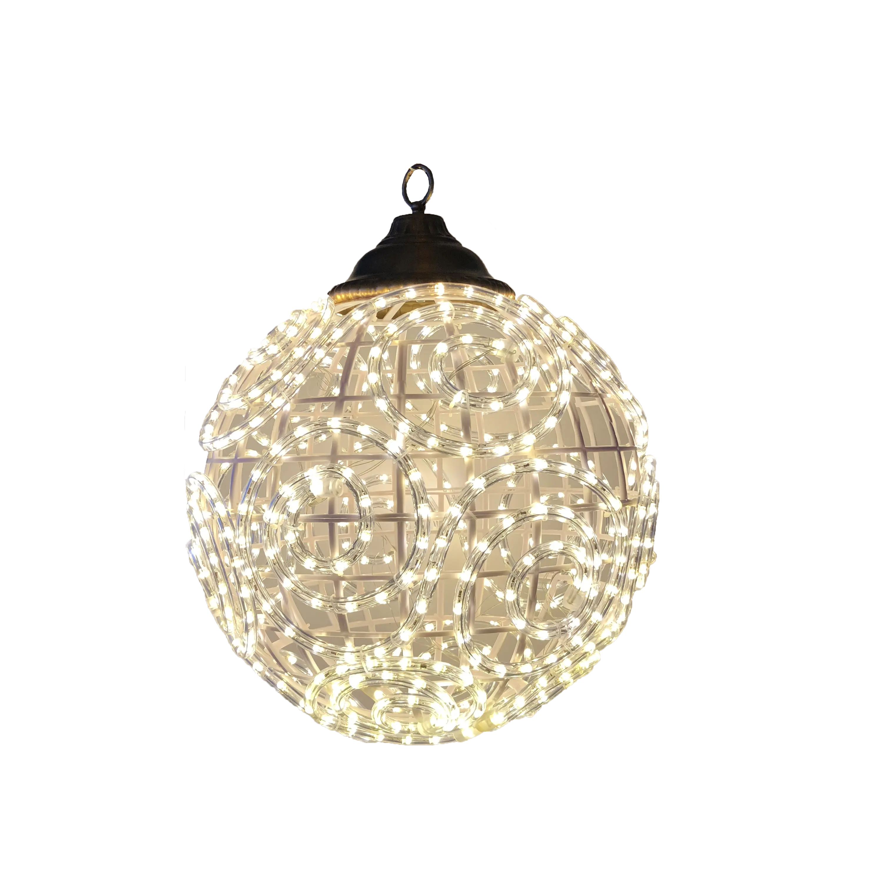 Гигантский светодиодный Рождественский шар, 3D мотив, уличное украшение, светодиодный светильник, наружное украшение
