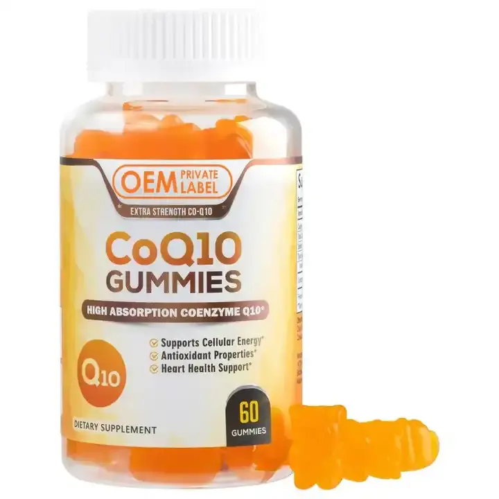 ビーガンコエン酵素COQ10ウビキノールグミ心臓血管心臓サポートコエン酵素Q10サプリメント超高吸収COQ10グミ