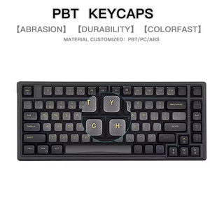 Mini Teclado mecánico ultra compacto retroiluminado RGB, teclado para juegos con cable 75%, impermeable, pequeño, compacto, teclado de 83 teclas - Product Image 2
