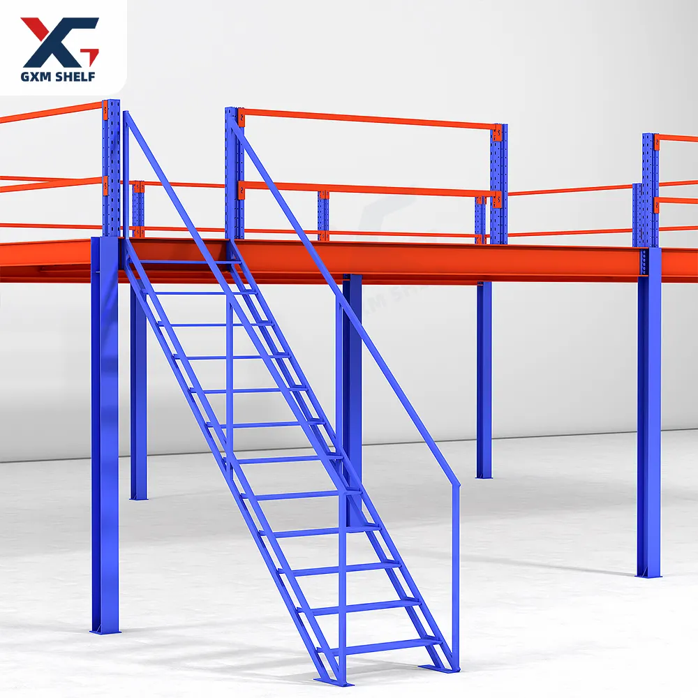 GXM Industrial Platforms mezzanine office lit mezzanine double industrial office mezzanine system