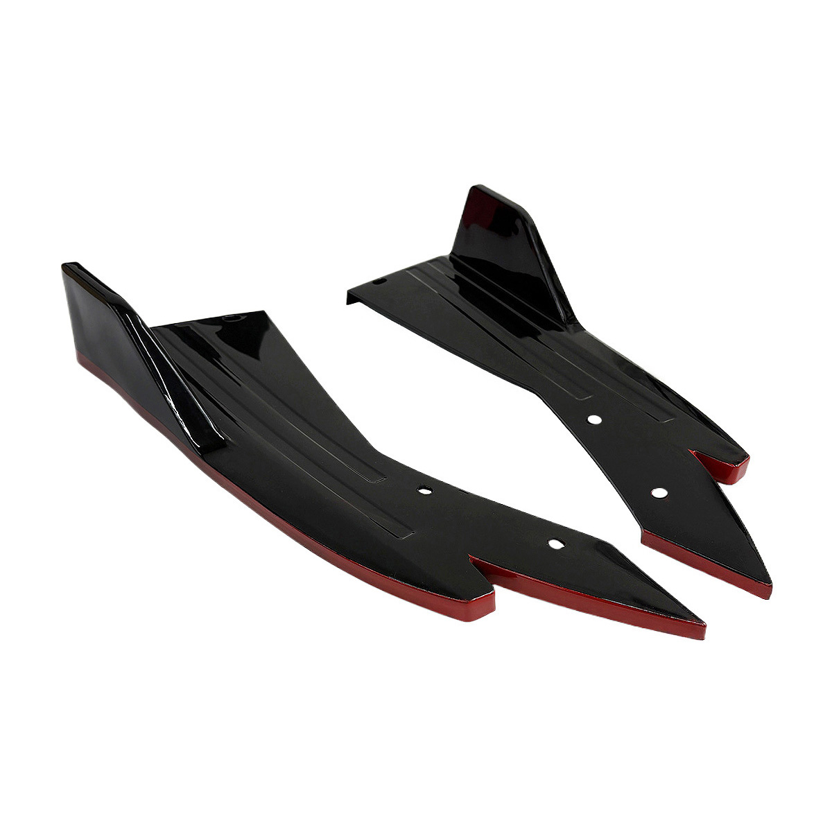 Borde rojo negro