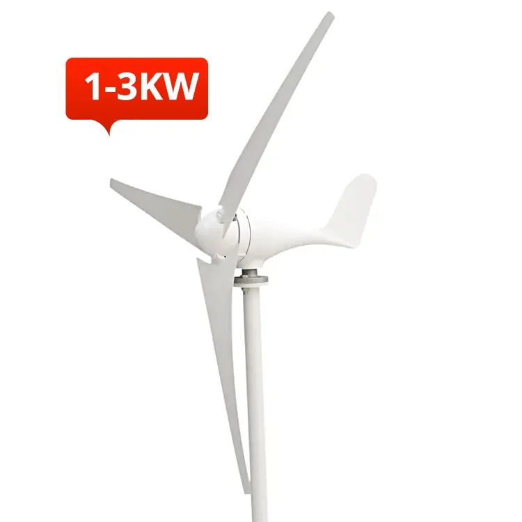 1 кВт 2 кВт 3 кВт 96 В ветровая турбина с высокой эффективностью с низким уровнем шума 3 фазы ветровой турбины
