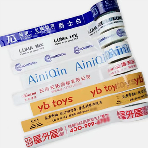 强力自粘塑料彩色标志印刷包装盒Bopp胶带制造商，定制豪华聚氯乙烯卷包装胶带 - Product Image 5