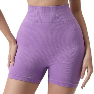 Wojieer Scrunch Mông Liền Mạch Yoga Quần Short Nén Chạy Phòng Tập Thể Dục Tập Thể Dục Nhanh Chóng Khô Skinny Xà Cạp Thể Dục Thể Thao Yoga Quần Short - Product Image 2