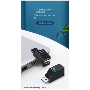 USB 3.0 Hub Adapter Extender Mini 3 Port Breakout U Disk Card Reader for <strong>Computer</strong> Laptop Hub PC Accessories - Product Image 4