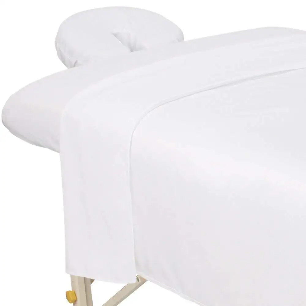Set copriletto per lettino da massaggio in morbida microfibra lettino da massaggio Spa lenzuolo piatto con angoli elastici