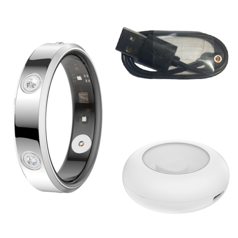 Argent + Câble de chargement + Étui de chargement