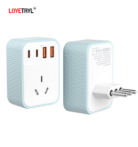 Enchufe eléctrico en función de toma de corriente Control de toma de corriente Enchufe USB de pared Convertidor de adaptador múltiple Cargador de teléfono móvil - Product Image 3