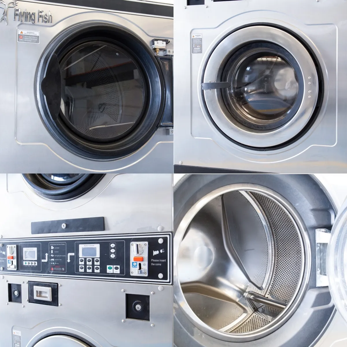 12kg à 20kg pièces de monnaie commerciale, équipement de blanchisserie, vente de linge, Machine à laver et sèche-linge, Machine à empiler, lave-linge et sèche-linge