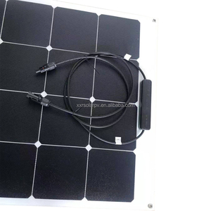 轻型120W 18v ETFE太阳能电池板高转换Sunpower内置旁路二极管遮阳柔性船用太阳能电池板电源