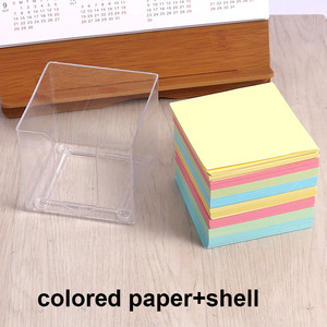 Foska, venta al por mayor, adhesivo de notas adhesivas personalizado, bloque de notas de papel de 4 colores, almohadillas de papel coloridas para escribir, papelería - Product Image 6