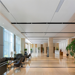 1200*1200mm impermeable Modular Interior decorativo Metal techo suspendido azulejos rejilla techo tablero aluminio diseño - Product Image 3