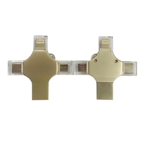 ร้อนขาย4 In 1มัลติฟังก์ชั่ OTG Usb แฟลชไดรฟ์3.0สำหรับประเภท-C/ สายฟ้า/ไมโคร Usb/ คอมพิวเตอร์เพนไดรฟ์ดิสก์หน่วยความจำ - Product Image 1