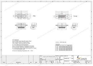 LECHUAN yüksek yoğunluklu D-SUB konnektör 44Pin dik açı tipi erkek dişi opsiyonel PCB montaj fabrika kaynağı D-SUB konnektörler - Product Image 3