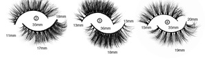 Natural Wholesale 15-20mm Faux Mink <strong>Eye</strong> <strong>Lash</strong> 3d 6d 20 Pairs False Faux Cils Fluffy Faux Mink Eyelash False Full Strip Eyelashes - Product Image 2