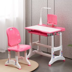 Functional Study Desk Pink Height Adjustable <strong>Best</strong> Selling <strong>Kids</strong> Writing Study <strong>Table</strong> Desk and Chair Set for <strong>Kid</strong> Children - Product Image 4