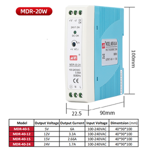 MDR-20-15 <strong>Ac</strong> Dc Power Supply Unit 220Vac <strong>Input</strong> 15Vdc 1.3A Outupt Switching Power Supply for Electronics Amplifiers - Product Image 4