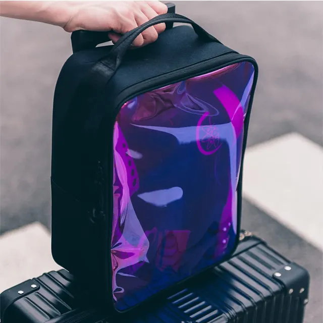 Bolsa de zapatos de gran capacidad reflectante de moda superventas de fábrica 2024 bolsa de almacenamiento de zapatillas personalizada para viajar