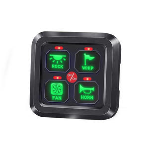 4 Gang anahtarı paneli kapalı anahtarı 12V kontrol kutusu kısılabilir LED araba OFF road 4X4 - Product Image 3