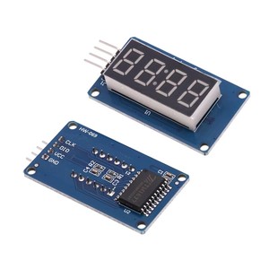 TM1637 LED-Anzeige modul für Arduino 7 Segment 4 Bits 0,36 Zoll Uhr RED Anode Digital Tube Four Serial Driver Board Pack