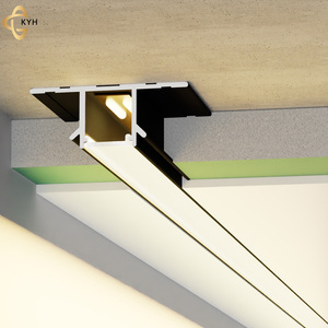 Tavanlar için LED gölge tavan kontur şerit lamba alüminyum profil LED şerit dekoratif şeritler kiremit aksesuarları ürün - Product Image 1
