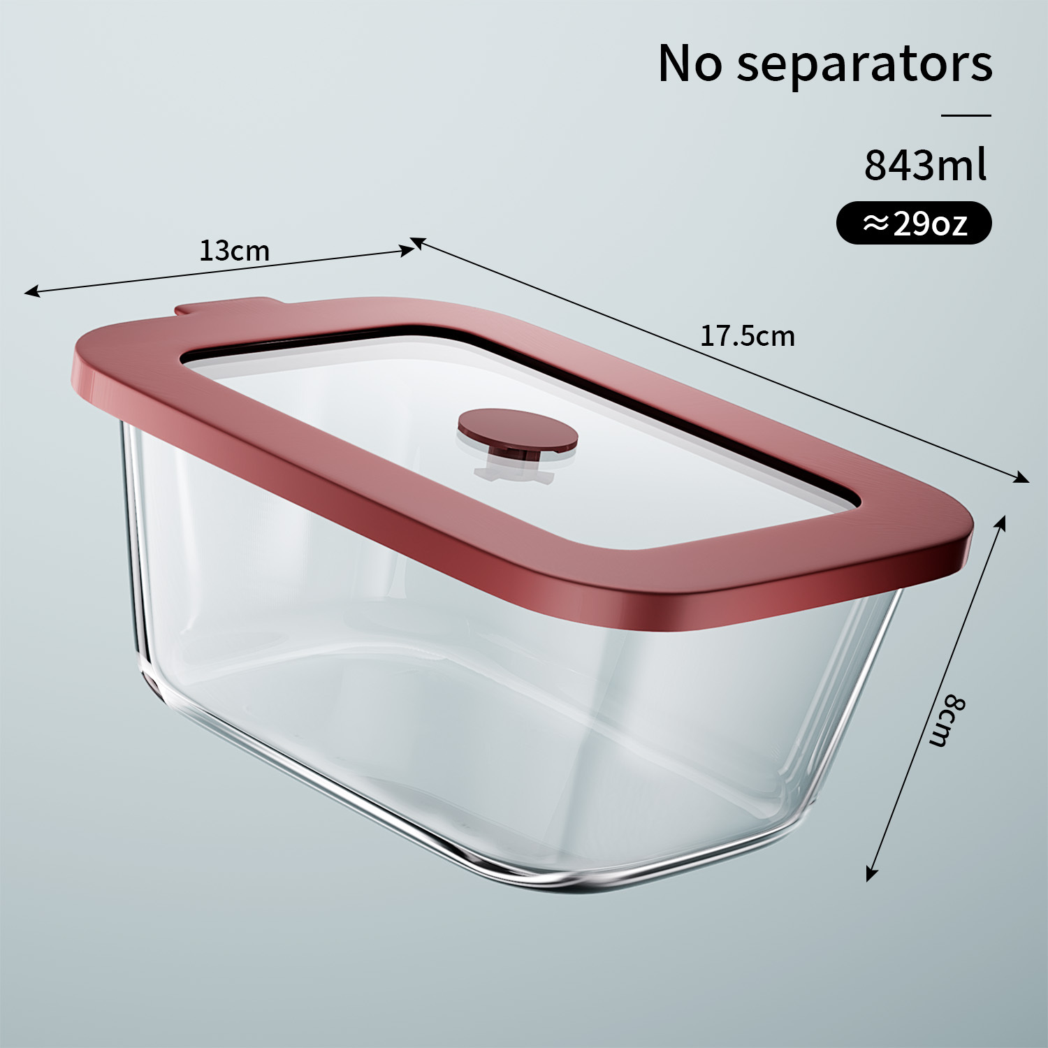 Square Lunch Box843ml