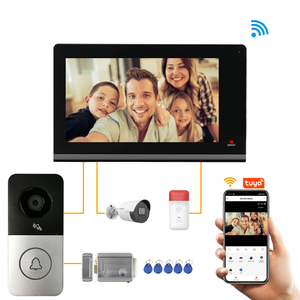 Wired Video Doorbell Apartment <strong>Intercom</strong> <strong>System</strong> with 7 Inch <strong>Monitor</strong> 1080P Doorbell <strong>Camera</strong> Tuya Smart Video <strong>Intercom</strong> Door Phone - Product Image 1