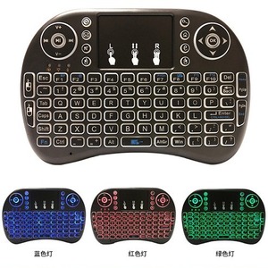 I8 Air Mouse Mini teclado RGB retroiluminado Versión de carreras Batería seca Batería de litio Control remoto para aplicaciones de escritorio - Product Image 2