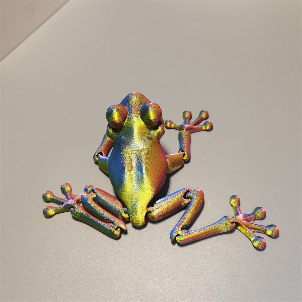 Ranas rojas, amarillas, azules.