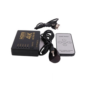 <strong>5</strong> Port HD MI <strong>Switch</strong> <strong>5</strong> in <strong>1</strong> Out HDTV Switcher 3D 1080p 4K Selector Splitter Hub With IR Remote Controller - Product Image 2