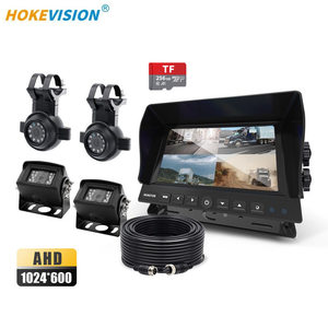 Vehicle Security 1080p 4 Channel 4ch Ahd <strong>Reverse</strong> Camera 7&quot; 7 Inch IPS Split Screen <strong>Display</strong> Monitor Dash Cam for Semi Truck Bus - Product Image 1