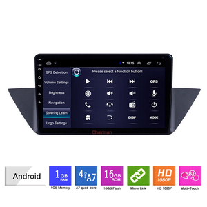 9 inç 4 çekirdekli Android multimedya Stereo GPS navigasyon oynatıcı BMW X1 E84 2009-2012 için Dashboard accessowith ile Autoradio - Product Image 2