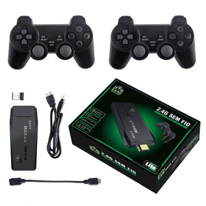 Console per videogiochi M8 64G 10000 giochi integrati <span class=keywords><strong>Controller</strong></span> Wireless portatile retrò Stick di gioco per bambini regali di natale