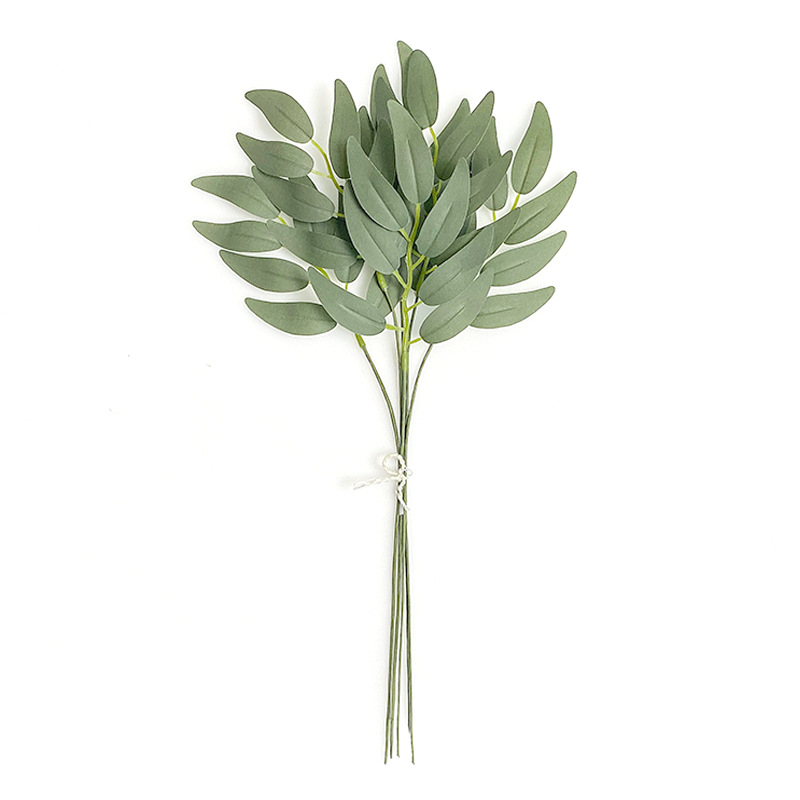 ใบวิลโลว์สีเทาเข้มเขียว - 10 ช่อ