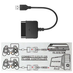 USB Adapter Converter Cable <strong>for</strong> Gaming <strong>Controller</strong> <strong>for</strong> PS2 to <strong>for</strong> PS3 PC Video Game Accessories OEM - Product Image 3