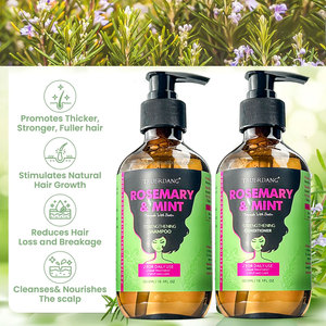 Label pribadi Anti ketombe rambut rontok Biotin Rosemary Mint pertumbuhan rambut bebas sulfat sampo dan kondisioner Set untuk Cabello - Product Image 2