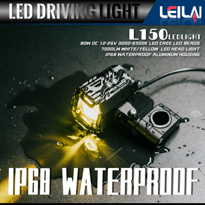 Wireless Switch <strong>LED</strong> Motorcycle Headlight Spotlight 80 Watt Fog Light <strong>LED</strong> Auxiliary Driver Light Bi-Colour With Cooling Fan - Product Image 2