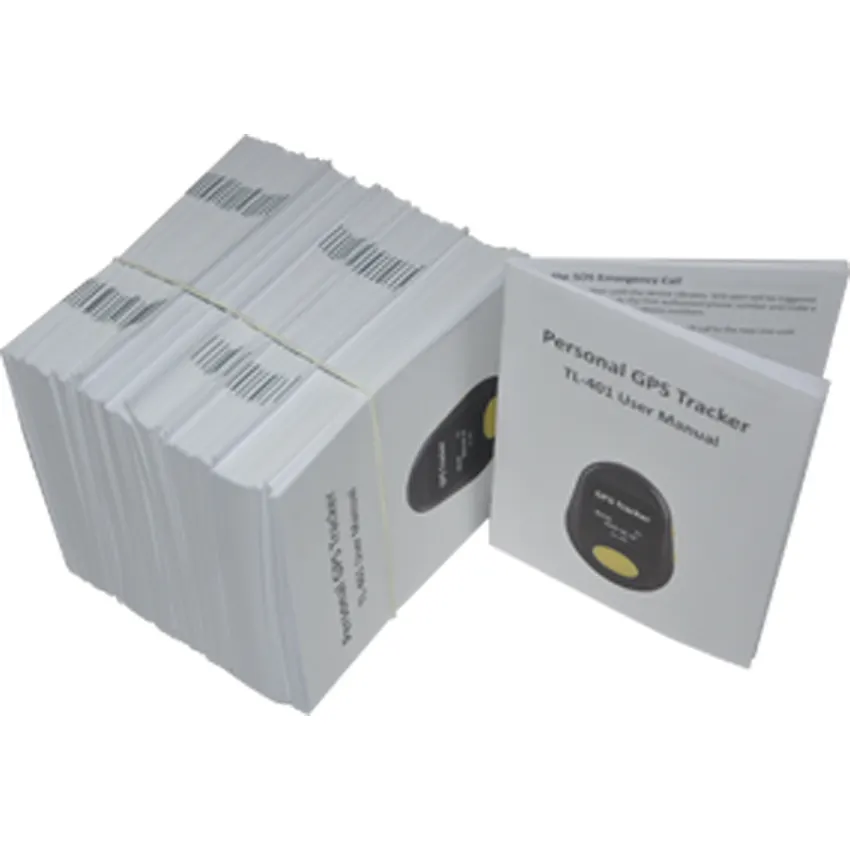 カスタム電子製品取扱説明書印刷本オフセット印刷小冊子片面印刷