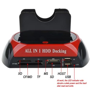 Çok fonksiyonlu 2.5/3.5 inç seri ve paralel port IDE + SATA kart okuyucu çift sabit disk tabanı - Product Image 3
