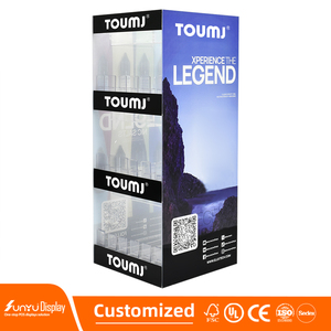 Hiện đại Acrylic Atomizer tủ trưng bày với đèn LED tùy chỉnh nhà máy lưu trữ cho cửa hàng khói thuốc lá - Product Image 5