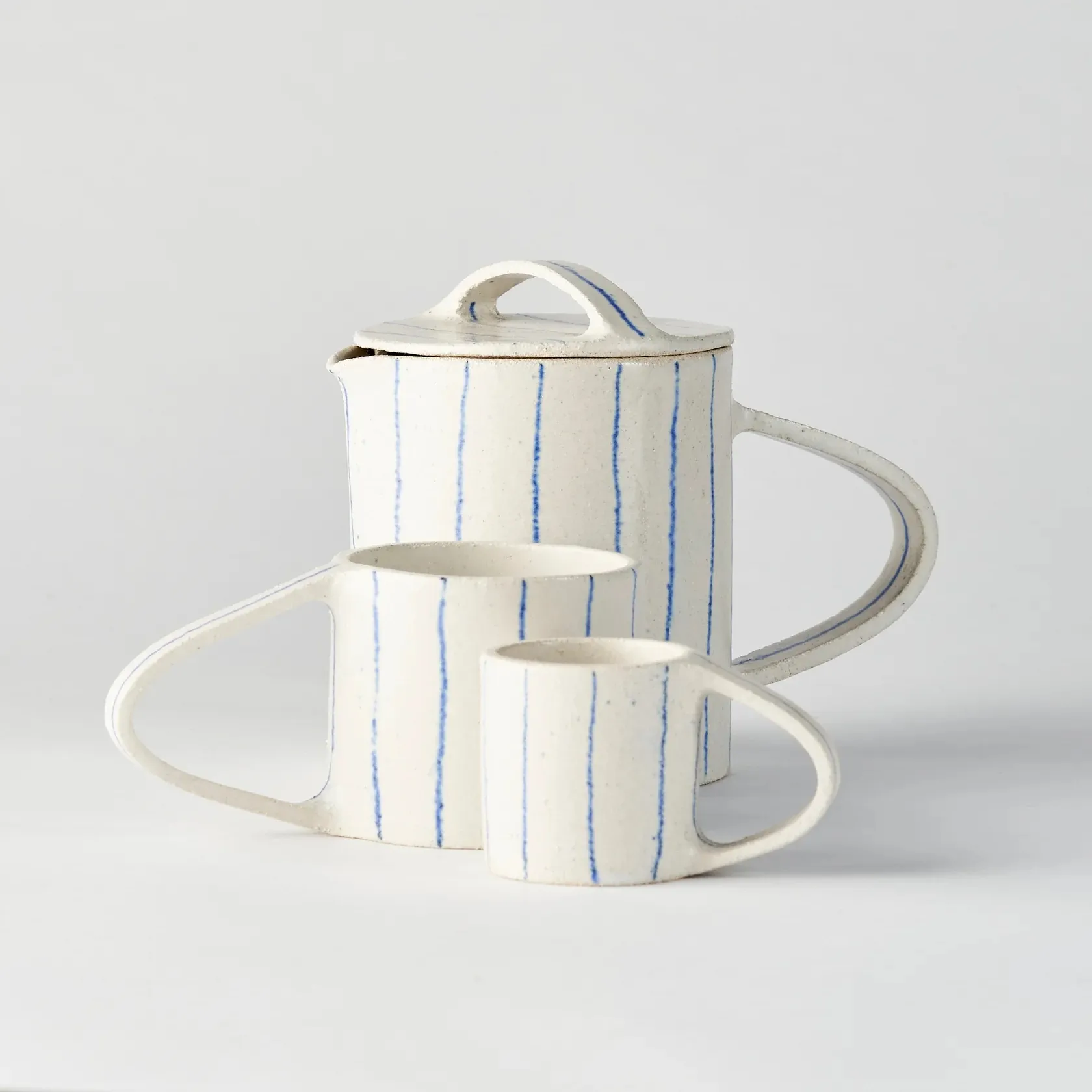 Nieuw Product Handgeschilderde Europese Steengoed Theepot Cup Set Op Maat Moderne Luxe Keramische Koffie & Thee Sets