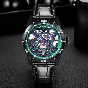 中国杭州运动定制标志不锈钢腕表男士Montres De Luxe 5ATM自动机械表