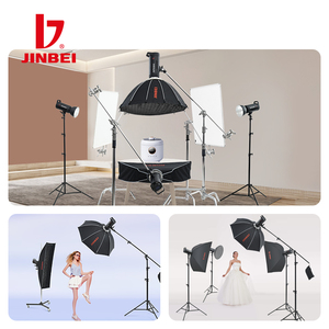 金杯DPX-800II 800Ws/GN90相机工作室闪光灯频闪灯，带150瓦造型灯鲍恩斯安装摄影闪光灯 - Product Image 6