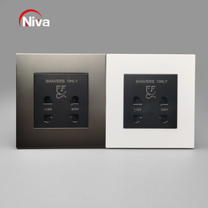 NIVA เต้ารับเครื่องโกนหนวดชุดไฟติดผนัง, เต้ารับปลั๊กไฟ13แอมป์สามารถปรับแต่งสีได้ - Product Image 1