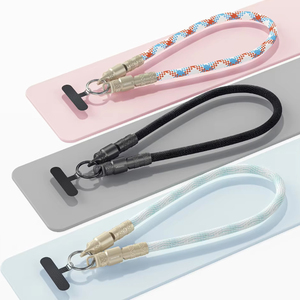 <strong>2</strong> <strong>in</strong> <strong>1</strong> 60W Fast Charger Cable Braided Wrist Lanyard with 3A USB Charging Pure Copper Mobile Phone Carrying USB C Type-C Lighting - Product Image 3