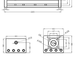 Guías lineales, Riel de guía lineal preciso, Riel de guía lineal de 600mm, riel lineal CNC de alta resistencia