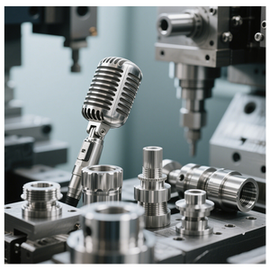 Tùy chỉnh-thực hiện CNC Anodized thép không gỉ mic chuyên nghiệp thiết bị âm thanh condenser <span class=keywords><strong>microphone</strong></span> cho thiết bị công nghiệp ca sĩ - Product Image 1