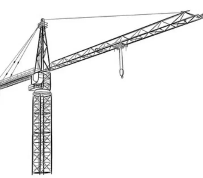 Chất lượng cao cẩu tháp Nhà cung cấp trong Dubai 70m Chiều cao 1.3t tip công suất 6 tấn max tải cẩu tháp giá